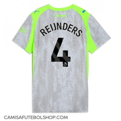 Camisa de time de futebol Manchester City Tijjani Reijnders #4 Replicas 3º Equipamento Feminina 2025-26 Manga Curta Camisa de time de futebol Manchester City Tijjani Reijnders #4 Replicas 3º Equipamento Feminina 2025-26 Manga Curta